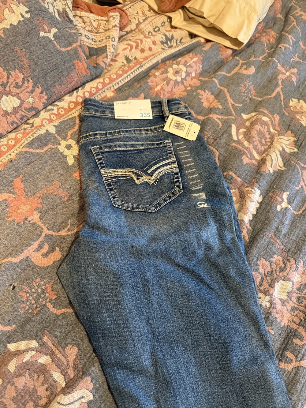 Straight Leg Women’s Jeans in Medium Blue - warehouse one